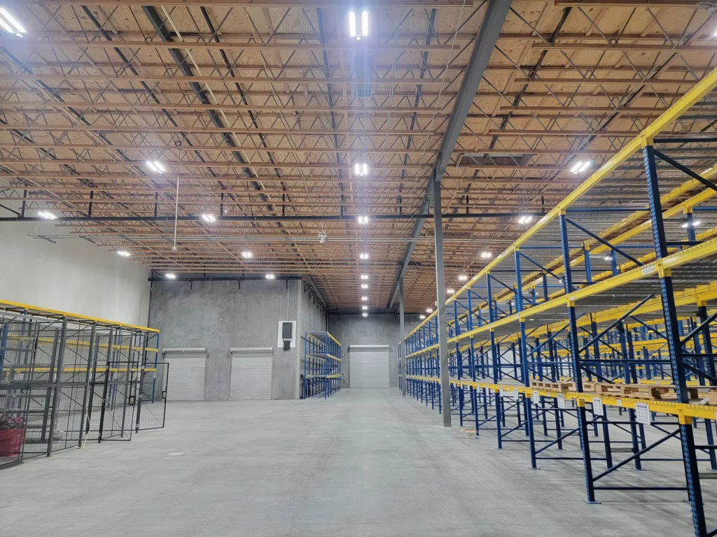 Warehouse LED High Bay Lighting and Electrical Project